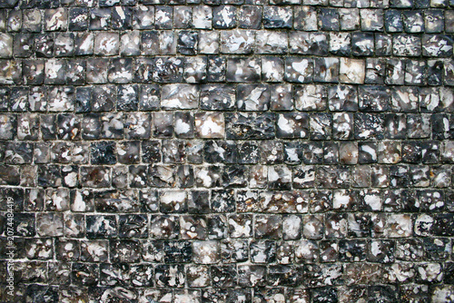 Obraz na płótnie Flint stone wall