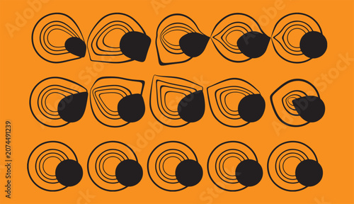 vector seamless pattern with bread