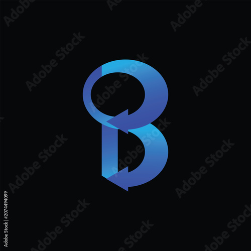 Modern B Letter Logo Design | Creative Minimal Monogram Brand Identity