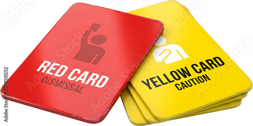 Photos Soccer Referee Red and Yellow Card PNG Transparent Background
