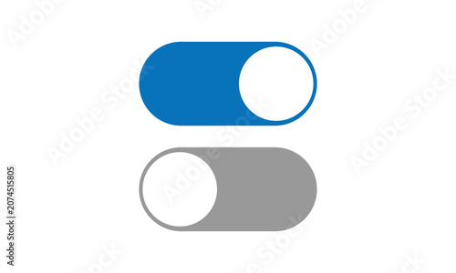 Blue and white paper rolls isolated 3D vector illustration set for web design UI elements icons buttons banners business logo labels symbols shapes switch template internet concept