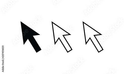 Colorful 3D arrow icon set in different directions, vector business direction symbols in row, web navigation cursor buttons, lightning bolt concept arrows, abstract sign design illustration