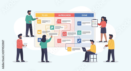 Business people working together strategy.