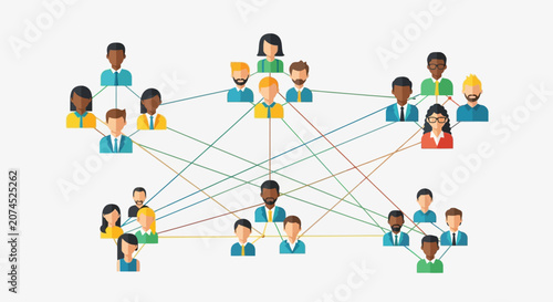 Diverse People Network Connections.