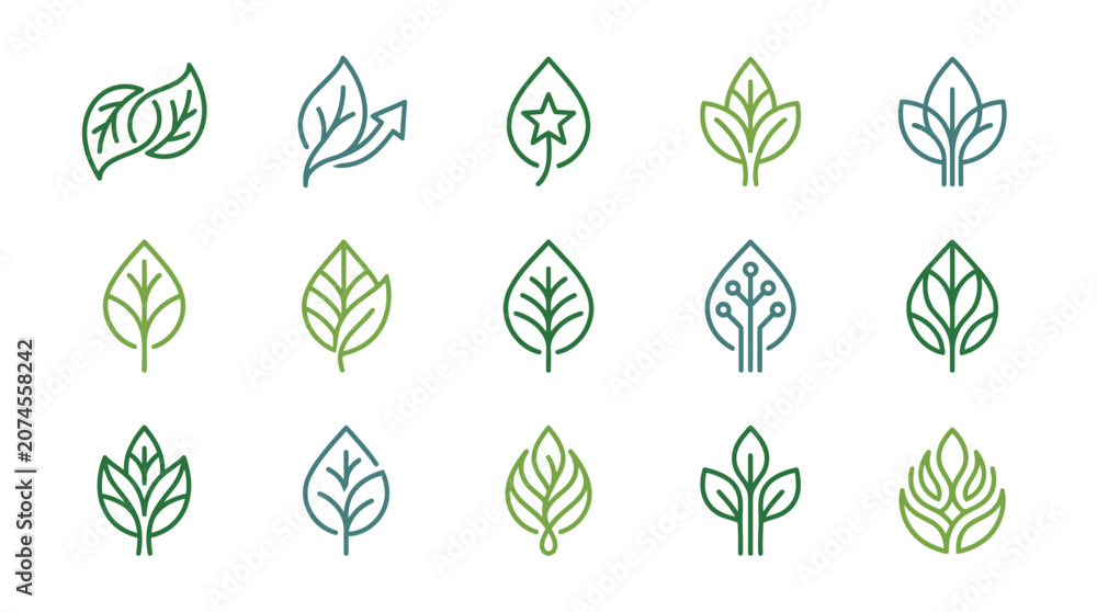 Fototapeta premium Exquisite Minimalist Tree Leaf Logo Design with Refined Organic Silhouette Ideal for Corporate Branding Eco Friendly Business Identity Luxury Branding Elements Nature Inspired Emblem Modern