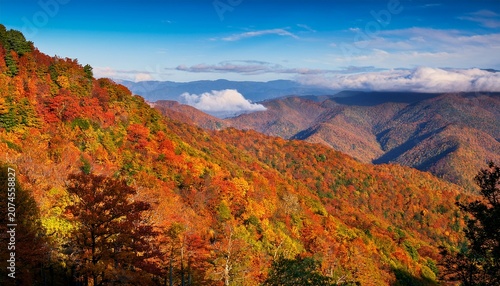 Autumn Colors At Smoky Mountains