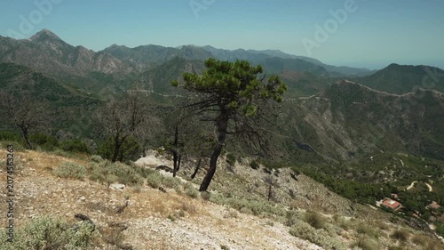 Spectacular mountain scenery, Sierras de Tejeda, Andalusia, Spain