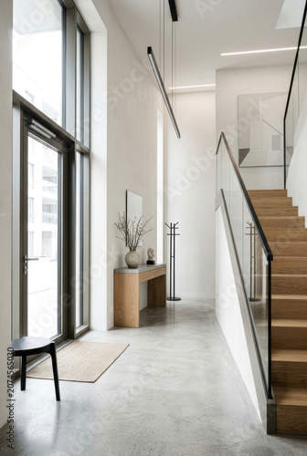 Interior design of an apartment entrance hall