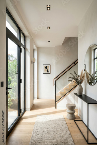 Interior design of an apartment entrance hall