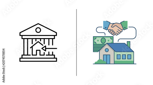 Mortgage loan and real estate handshake agreement