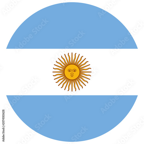 Argentina button circle round soccer football png