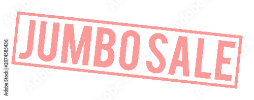 фотографія Large red jumbo sale stamp with dotted texture on transparent background