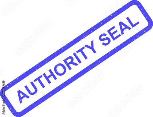 Billede på lærred Official Stamp Authentic Verification Certification Endorsement for Trusted vect