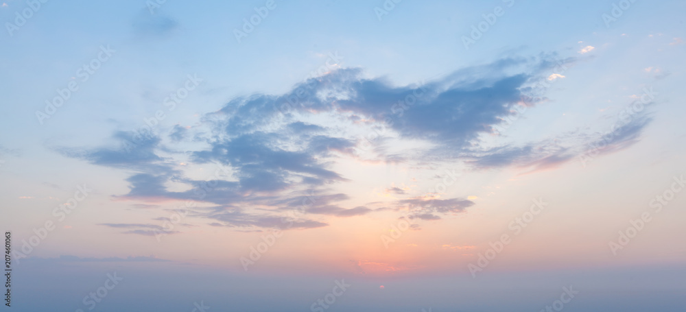Fototapeta premium Beautiful dramatic scenic after sunset sky background after sunset