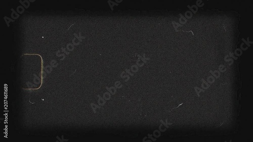 Old Cinema Projector Screen Displaying a Dark Empty Film Frame in a Vintage Theater Style Video