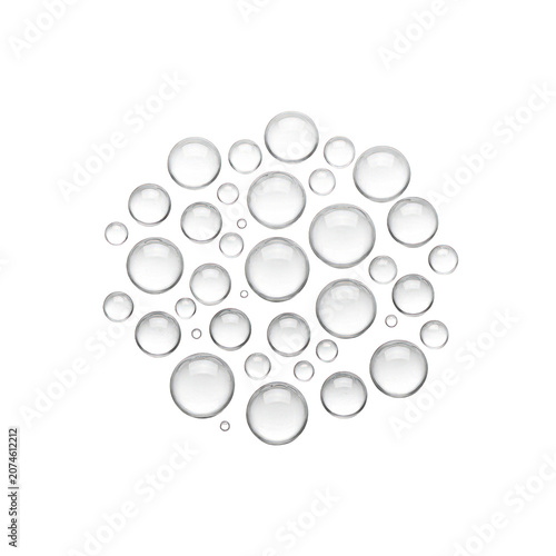 Transparent soap bubbles isolated on a transparent background. Ideal for cleaning concepts, hygiene, beauty products, advertising, graphic design, product packaging, visual effects, and creative digit