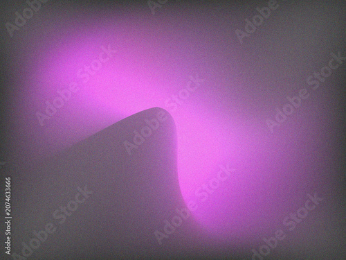 Abstract Grainy Neon Purple Gradient Wave Background Stock Photo