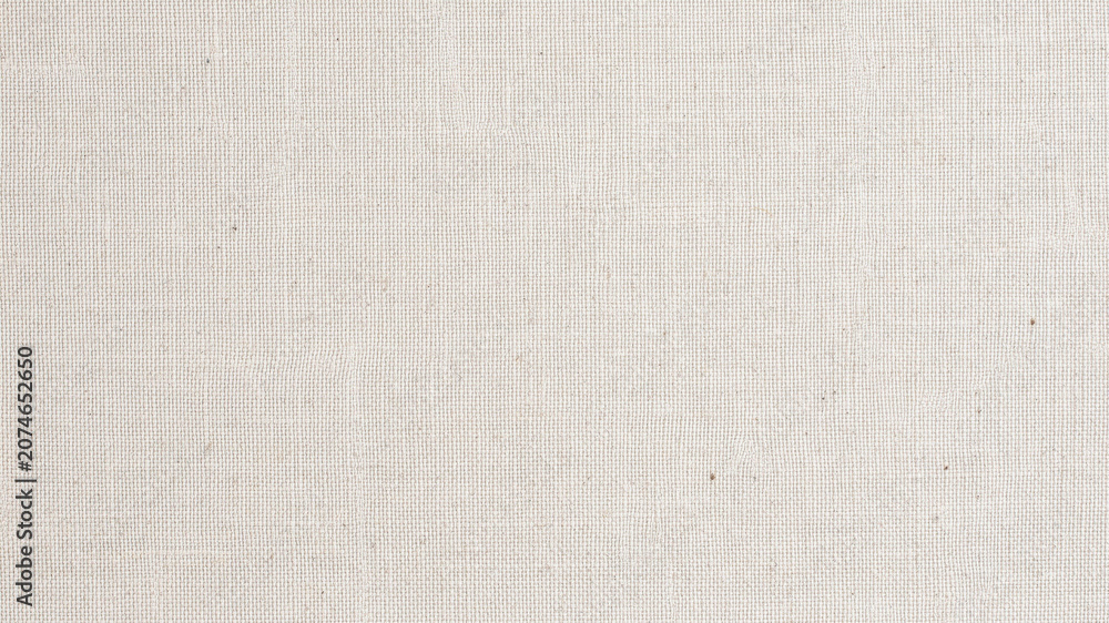 Fototapeta premium Beige, textured fabric background, linen material, neutral color, seamless pattern