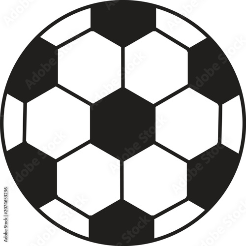 Classic Soccer Ball Vector Icon