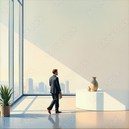 businessman in office