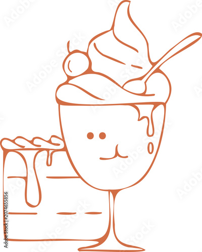 illustration of a Dessert