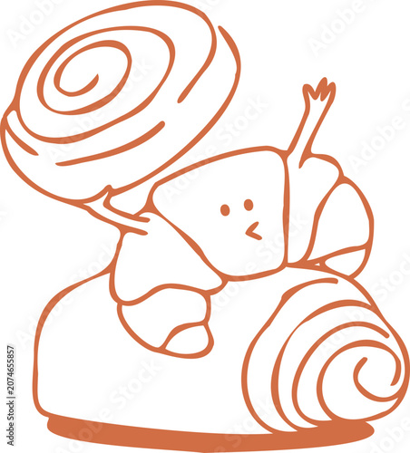 Viennoiserie illustration