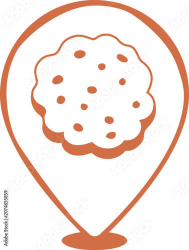 Illustration of Cake Location