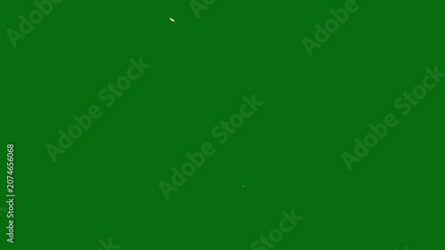 Golden confetti falling on green screen background,gold party chroma key festival gold party,chroma key festival