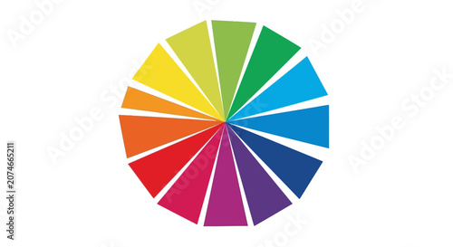 Bild auf Leinwand Color Wheel with Multiple Hues.