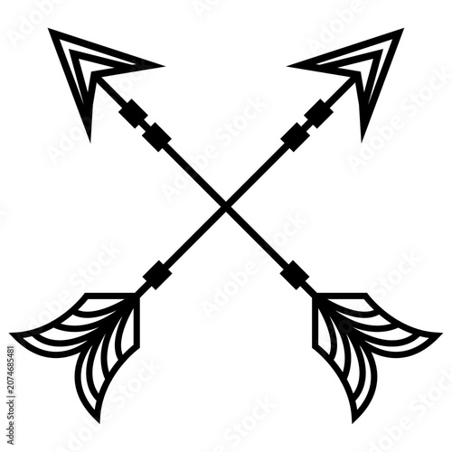 Decorative Boho Arrows Arrowheads Vector Design