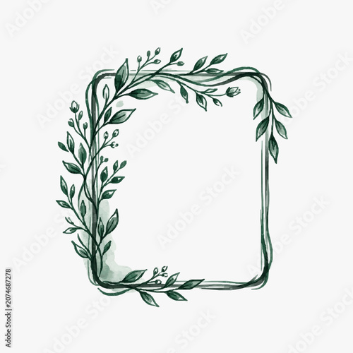 Minimalist line art illustration of a potted snake plant.