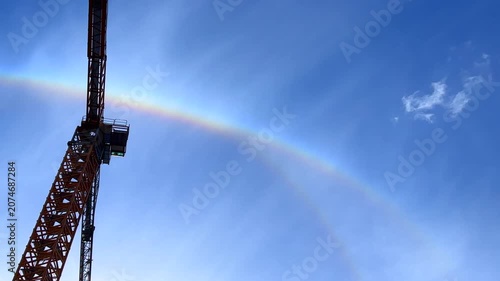 rainbow video. rainbow background. rainbow sky.