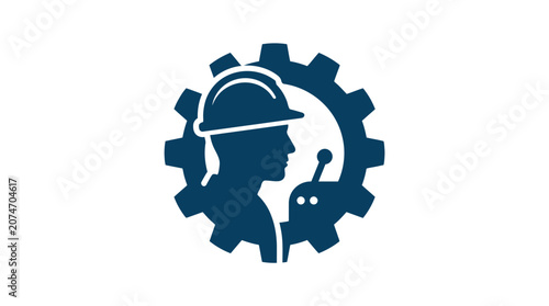 Canvastavla Industrial worker with safety gear.