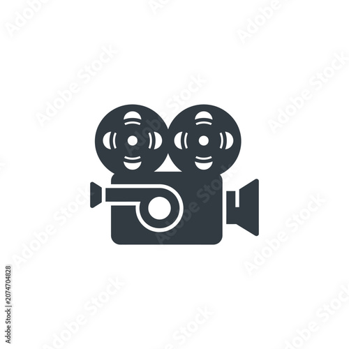 Фотография Film camera icon graphic design element.