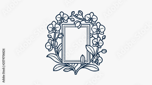 Intricate floral wreath with ornate scrollwork design.