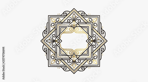 Intricate geometric wireframe cube structure isolated on white.