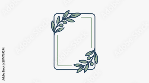 Minimalist line art of a bird perched on a branch.