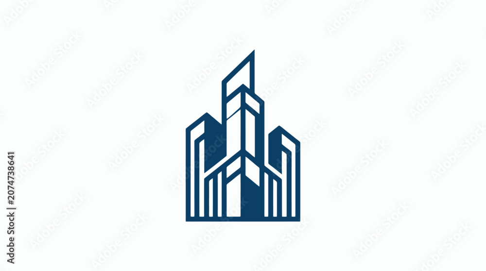 Fototapeta premium Modern Corporate Building Logo Design.