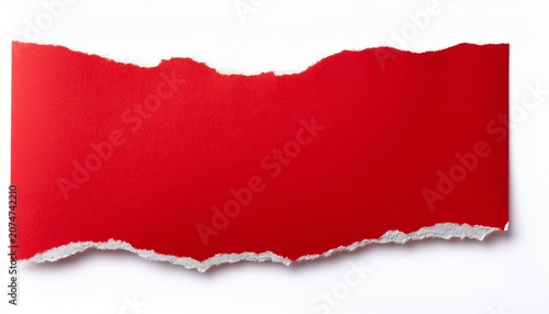 red torn or ripped paper isolated on white background background realistic torn cardboard paper edges