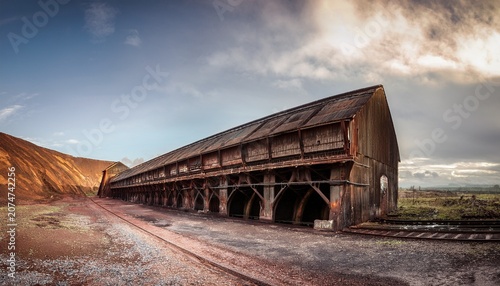 urban exploration inside an old coal washer