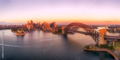 D Sydney Kir Circ Quay rise panorama