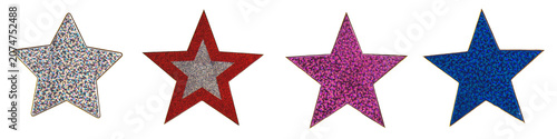 Glitter Star Sticker Set, Colorful Decorative Stickers