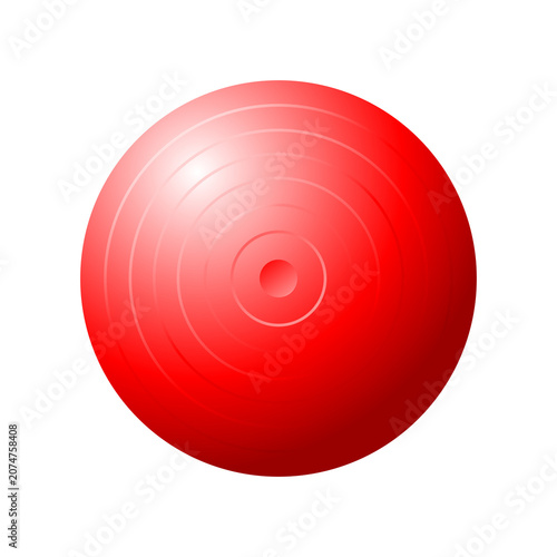 red ball for pilates