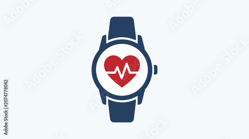 Tableau sur toile Heart Rate Monitor Flat Icon