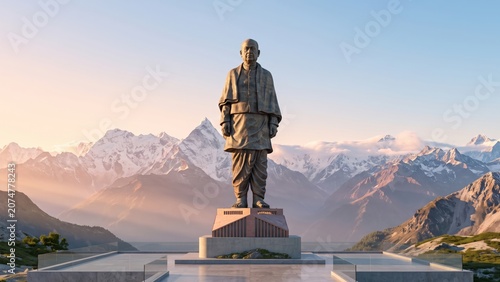 Monument Banner with Scenic Himalayan Background
