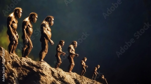 The Ascent of Mankind, A Visual Representation of Human Evolution