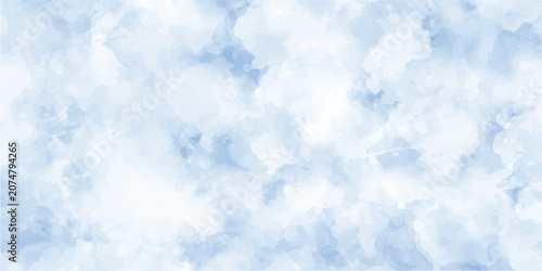 Set of watercolor Soft Blue circles brash, Vector watercolour texture, Ink paint brush stain, It is drawn by hand transparent background