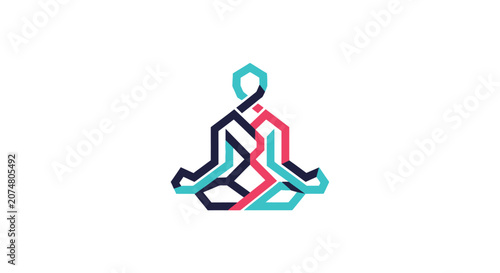 Yoga Pose Meditation Lotus Position.