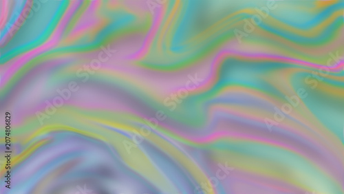 Abstract Liquid Iridescent Pastel Gradient Background with Soft Flowing Waves