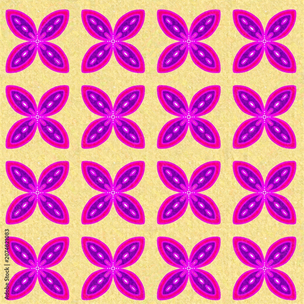Fototapeta premium seamless pattern with butterflies batik